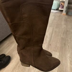 Torrid knee high wide calf brown boots 11 NEW